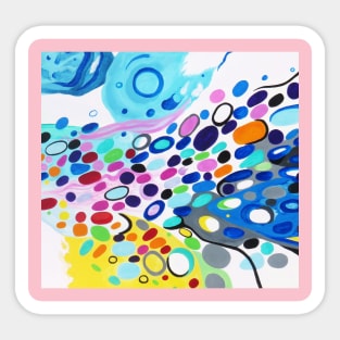 Jelly Bean Belly of Easter 1 Abstract Art Sticker